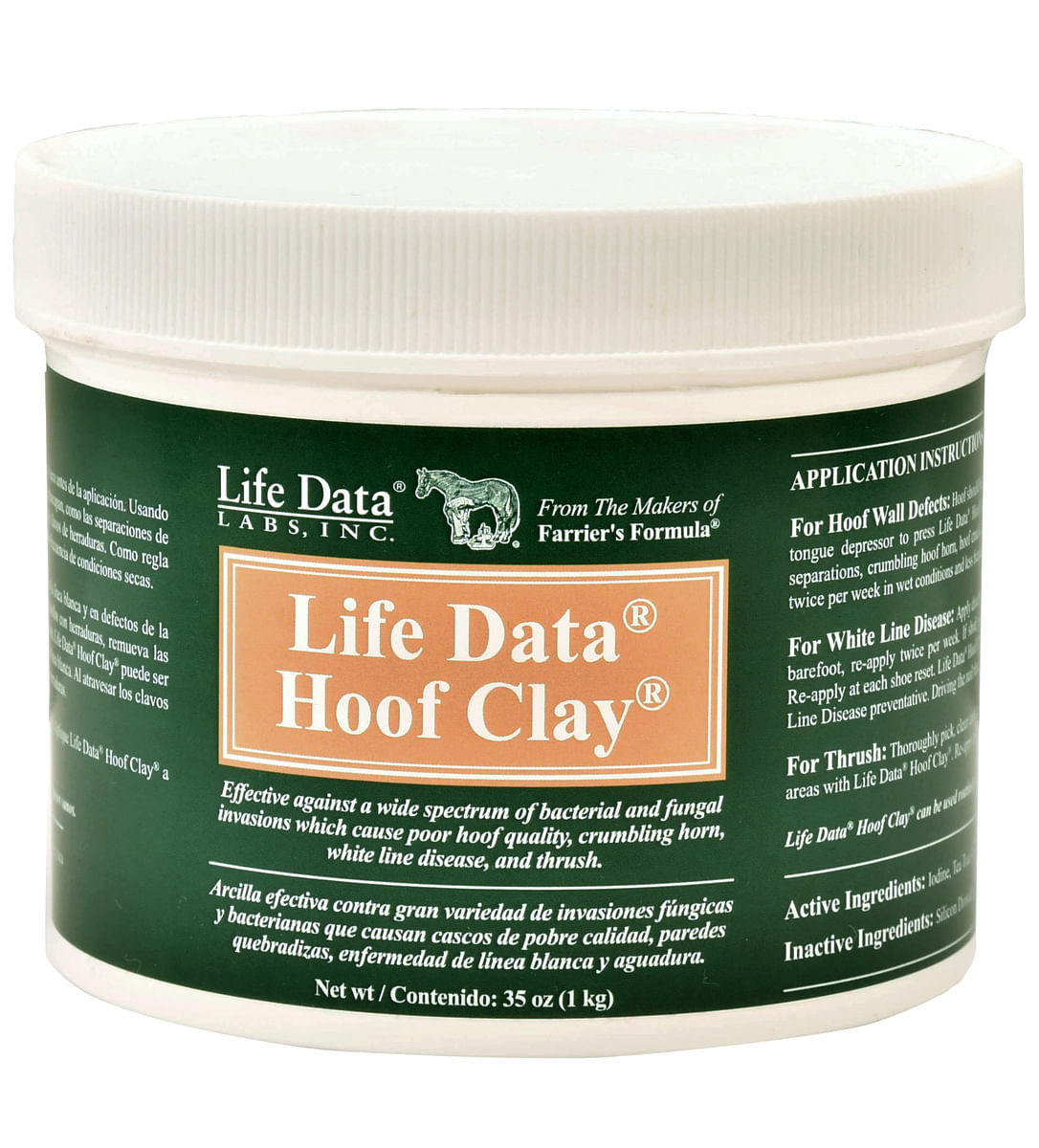 life data hoof clay, 35 oz