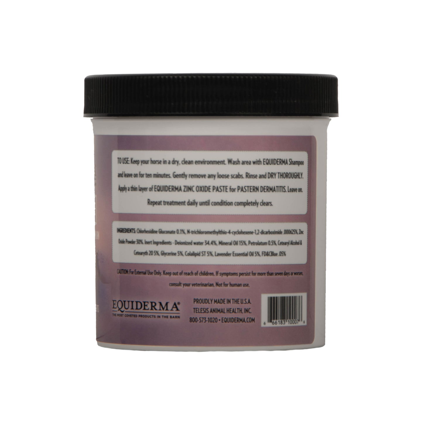 equiderma zinc oxide paste, 16oz