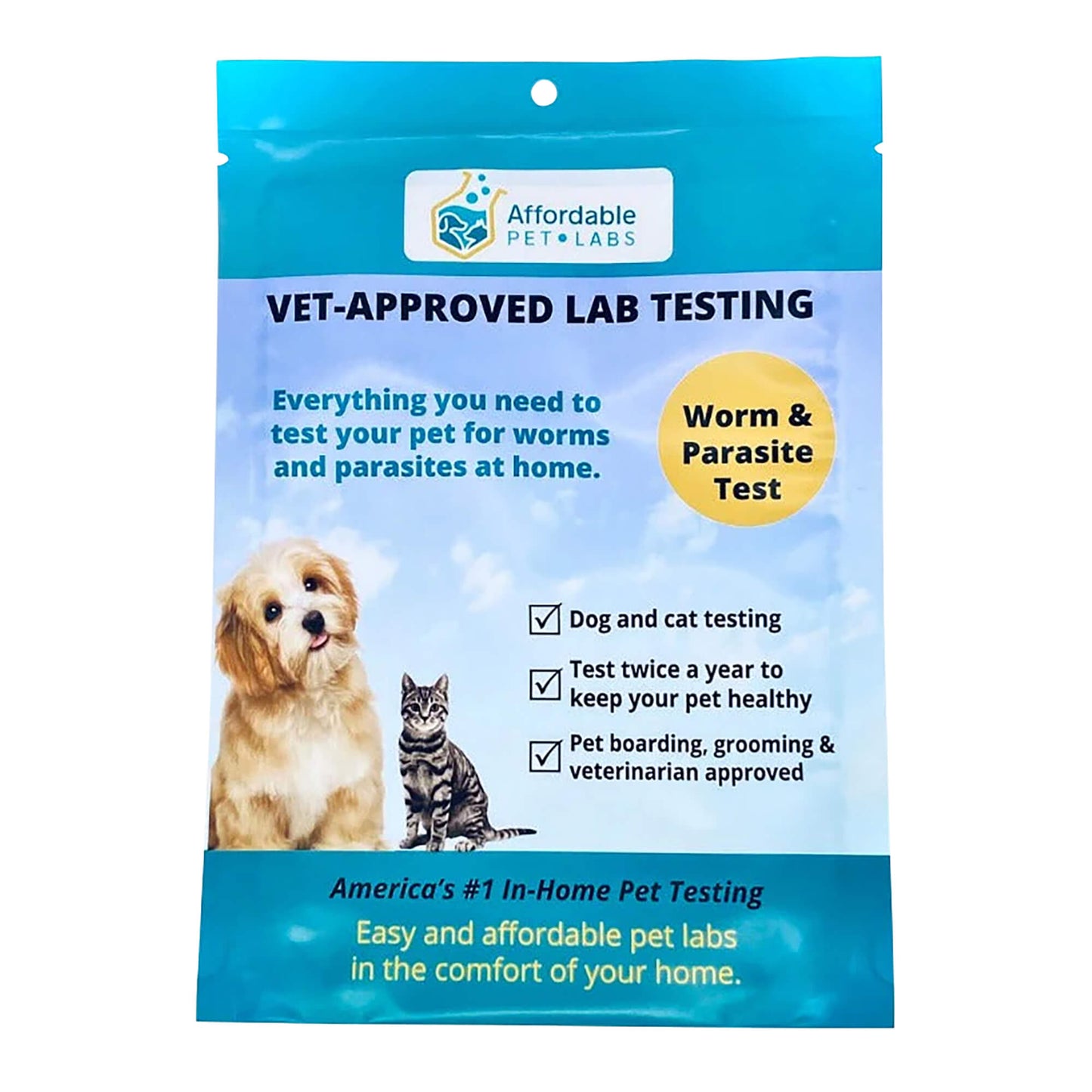 affordable pet labs basic fecal diagnostic test for dogs and cats easy home kit