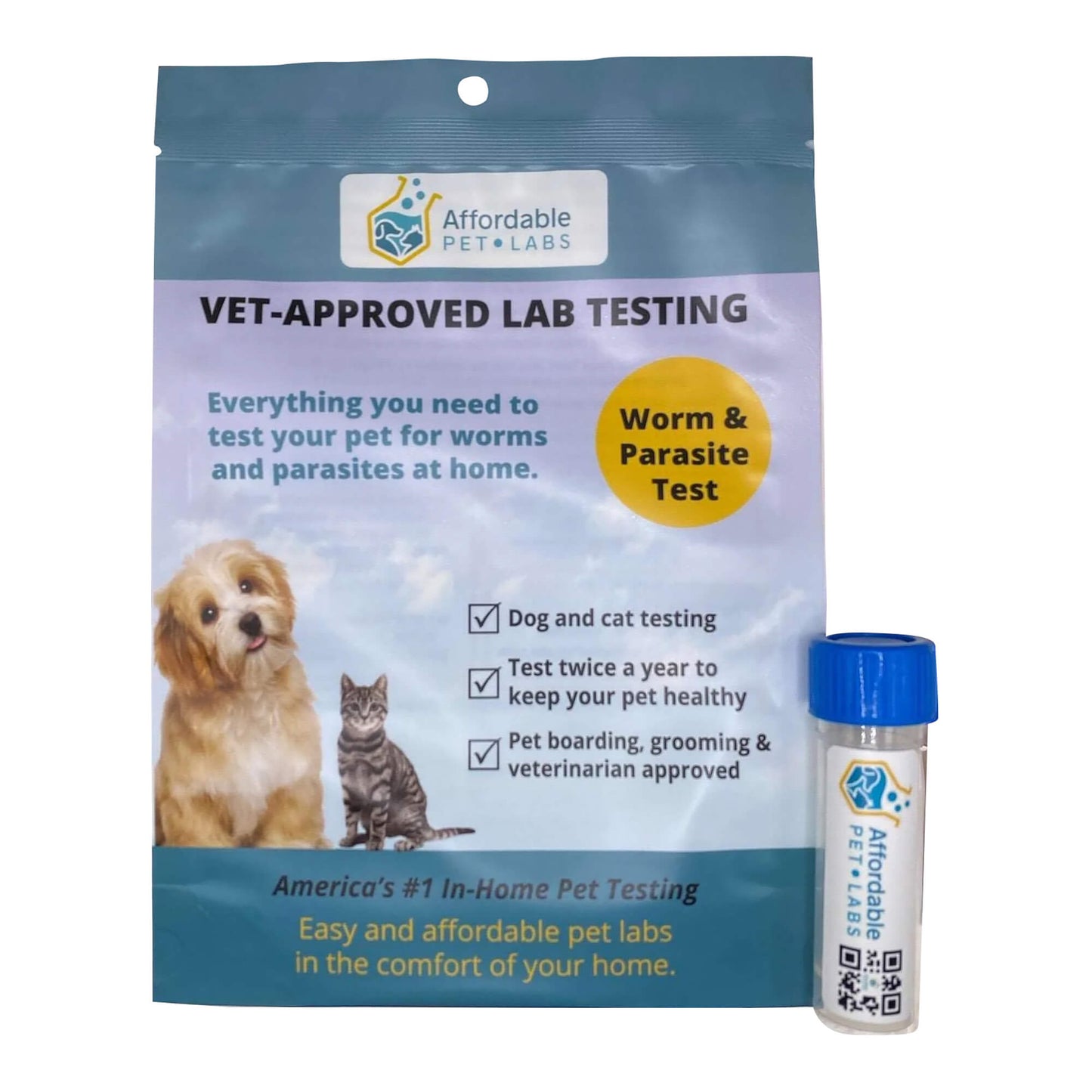 affordable pet labs basic fecal diagnostic test for dogs and cats easy home kit