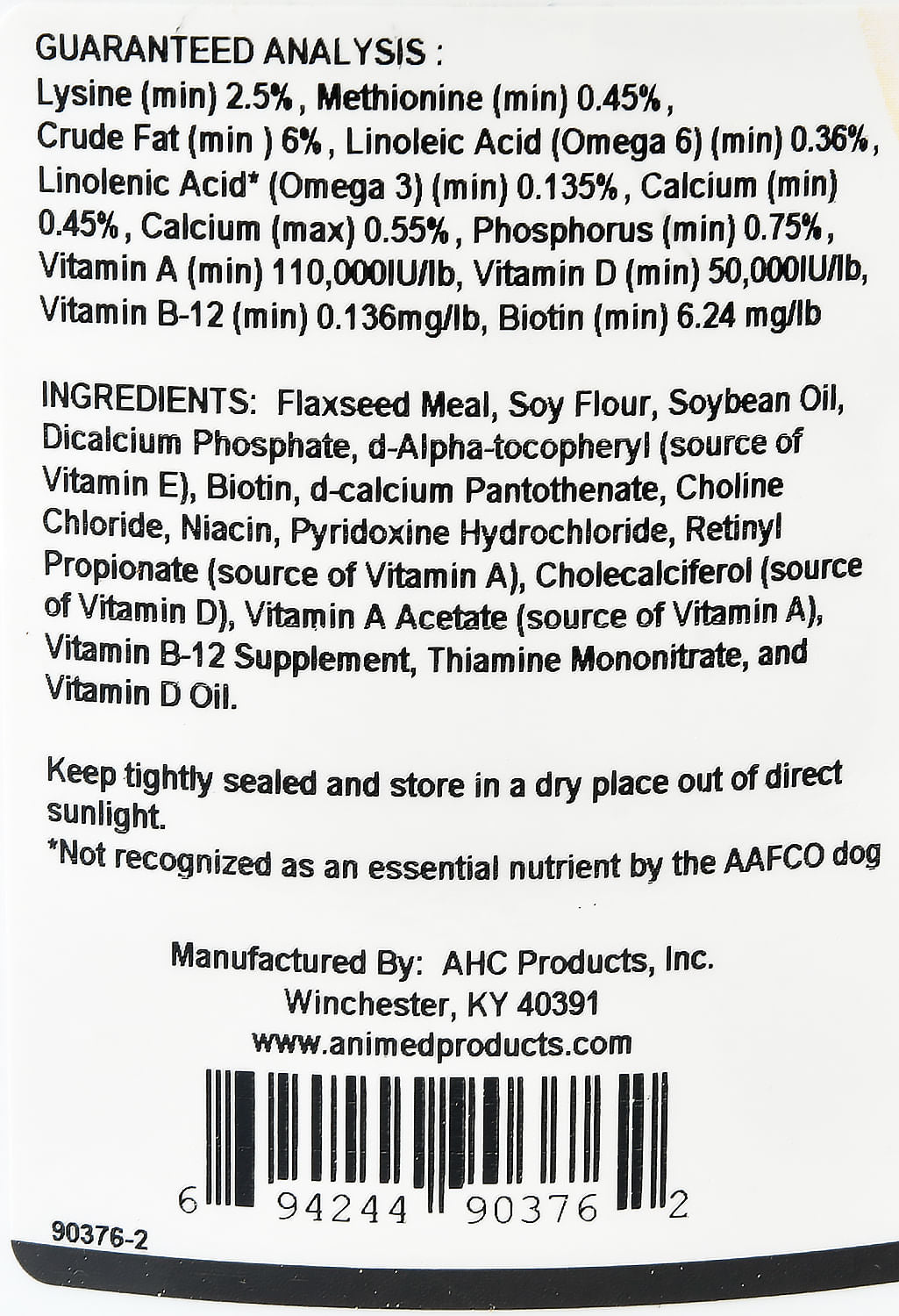 anivite, 5 lb bucket
