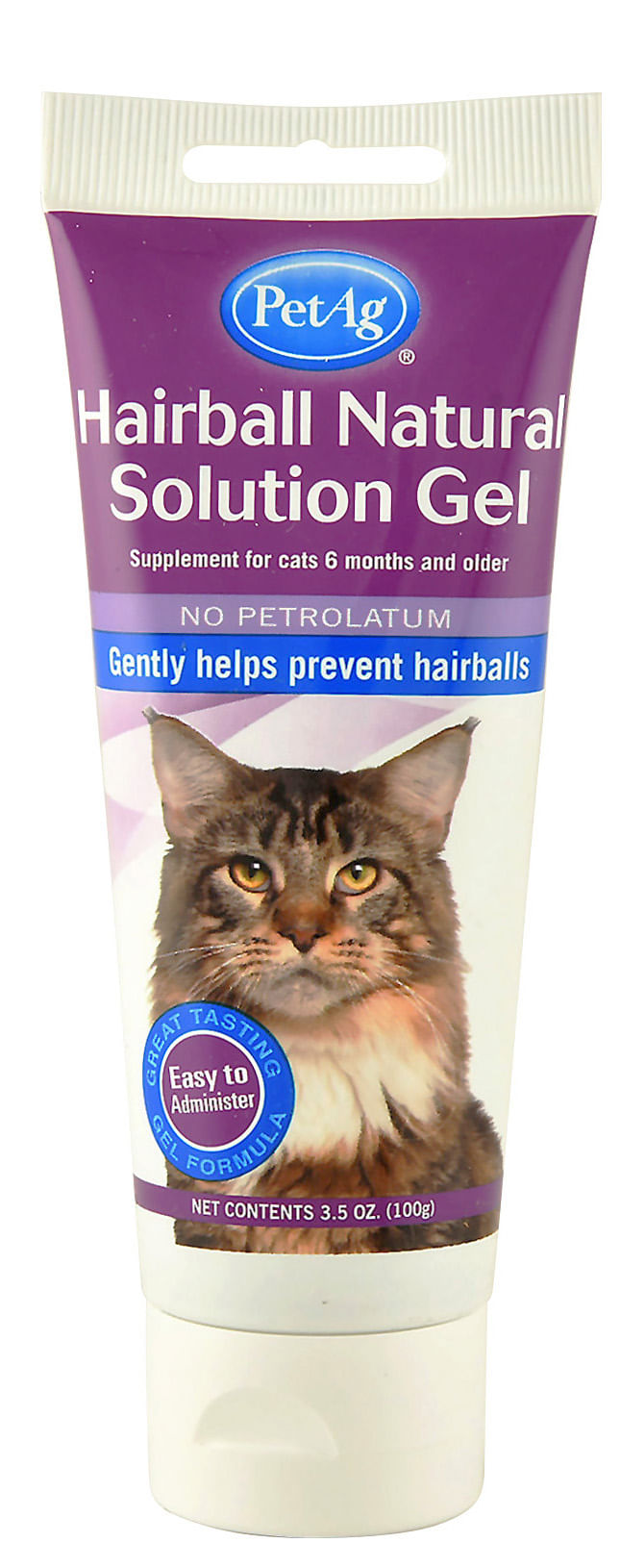 hairball natural solution gel for cats, 3.5 oz