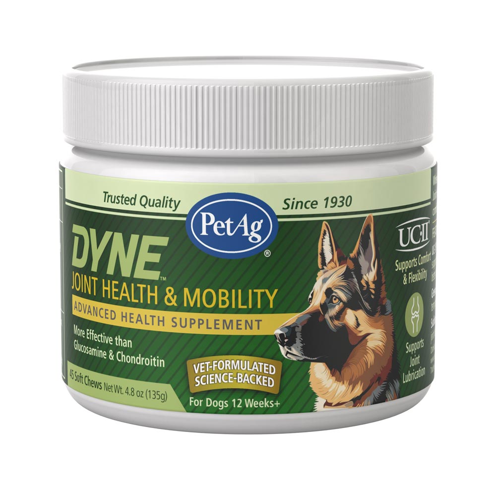 petag dyne soft chews joint health & mobility chicken liver flavored 45 count