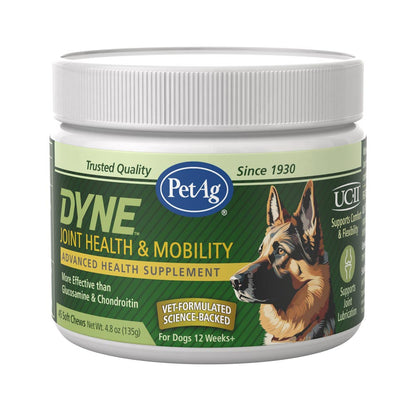 PetAg Dyne Soft Chews Joint Health & Mobility Chicken Liver Flavored 45 Count