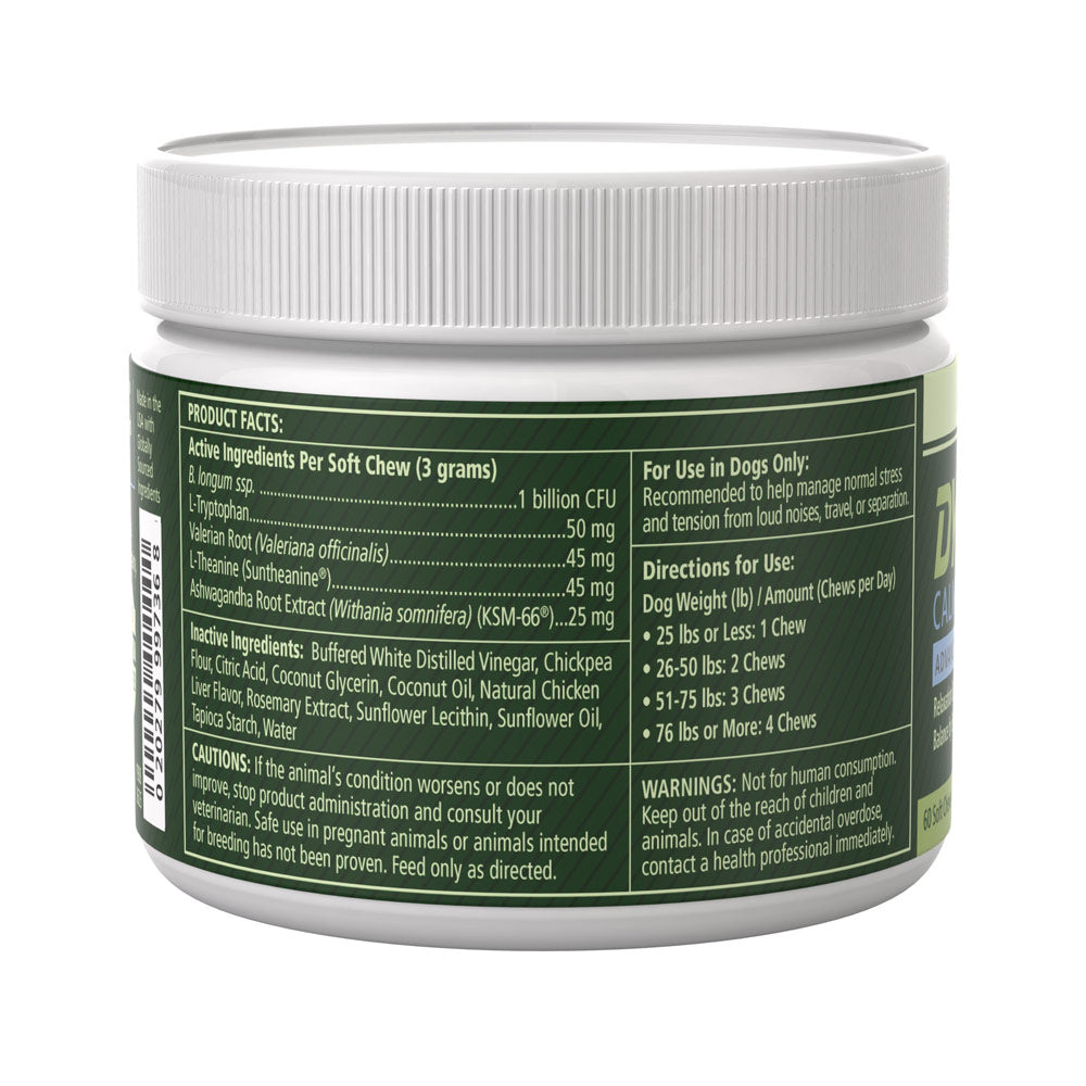 petag dyne soft chews calming support and stress relief from loud noises, travel & separation non-sedative, chicken liver flatvored, 60 count