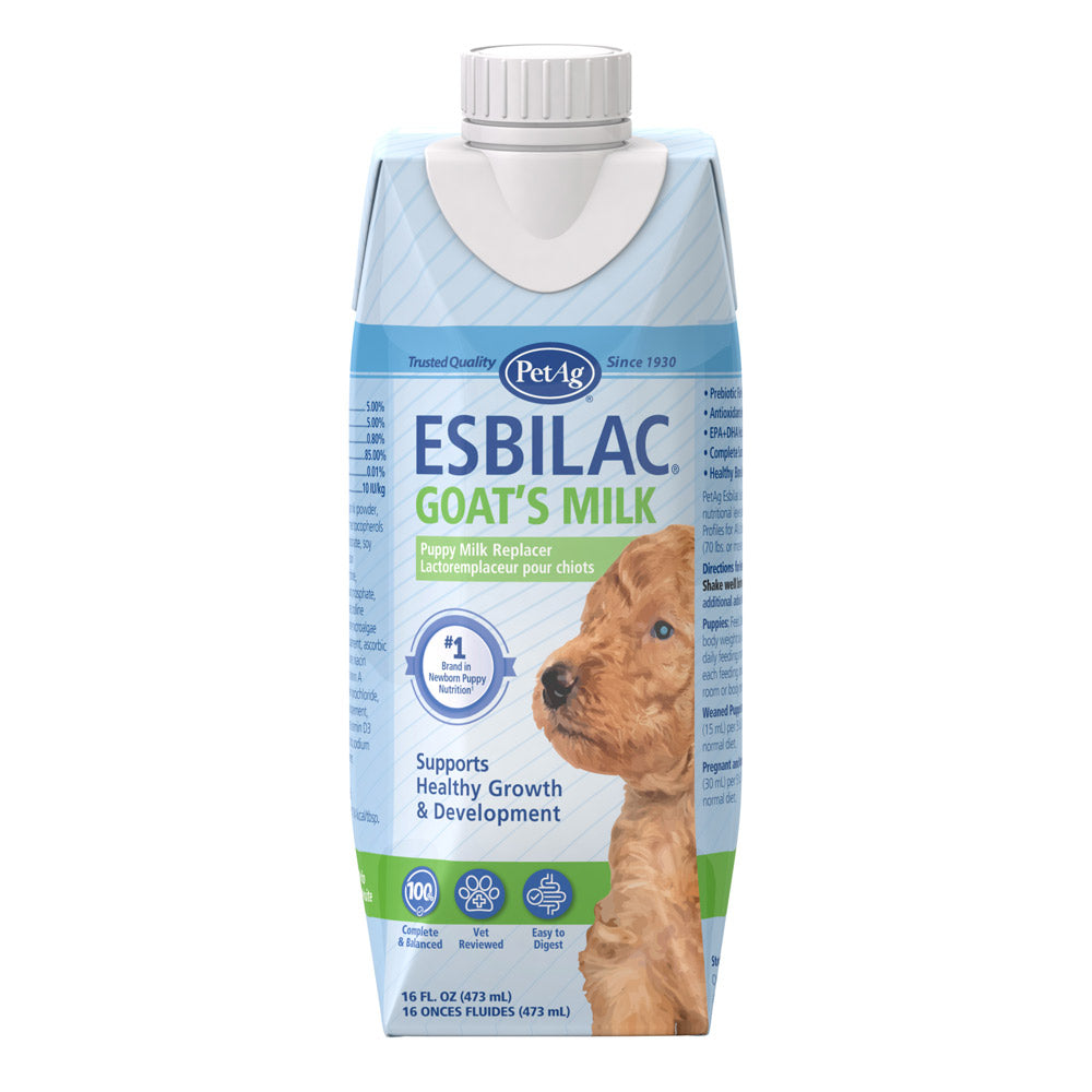 petag goat's milk esbilac puppy milk replacer liquid for puppies 16 fl-oz