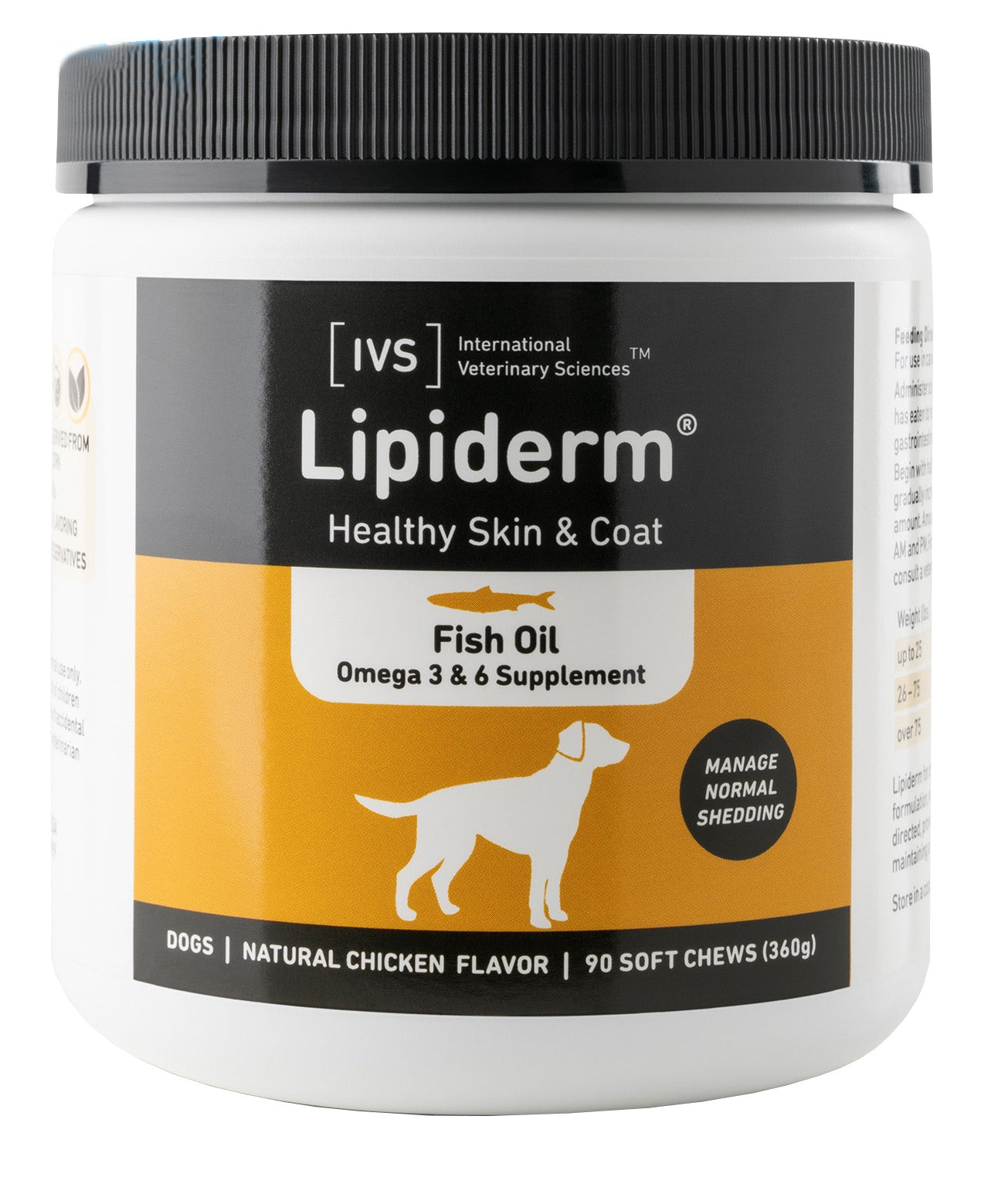 90 ct lipiderm soft chews, chicken