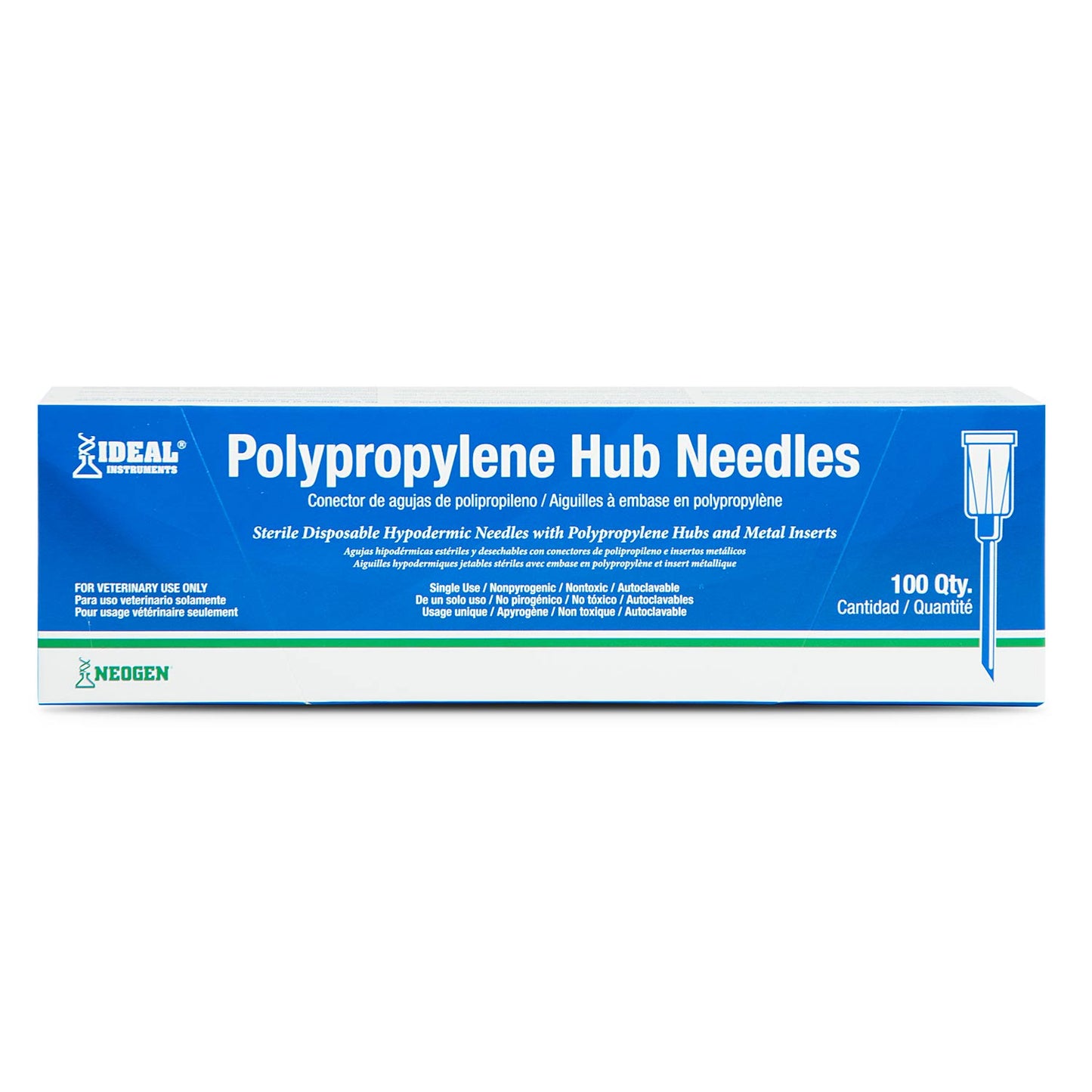18ga x 1" poly hub needle (100)