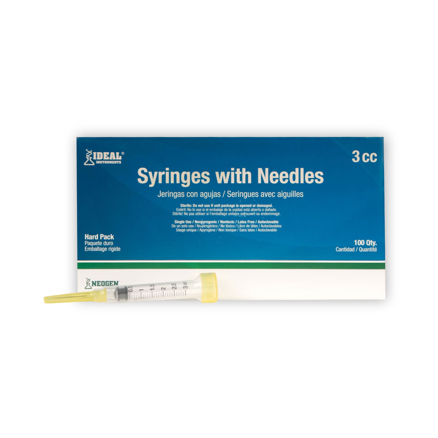 3ml l.s. w/20ga x 1" needle (100)