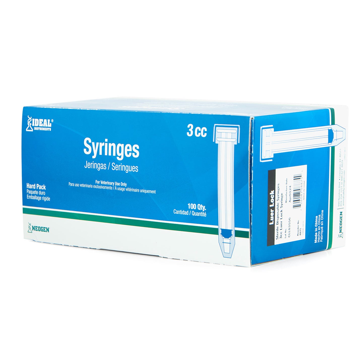 3cc l.l. syringe w/o needle (100)
