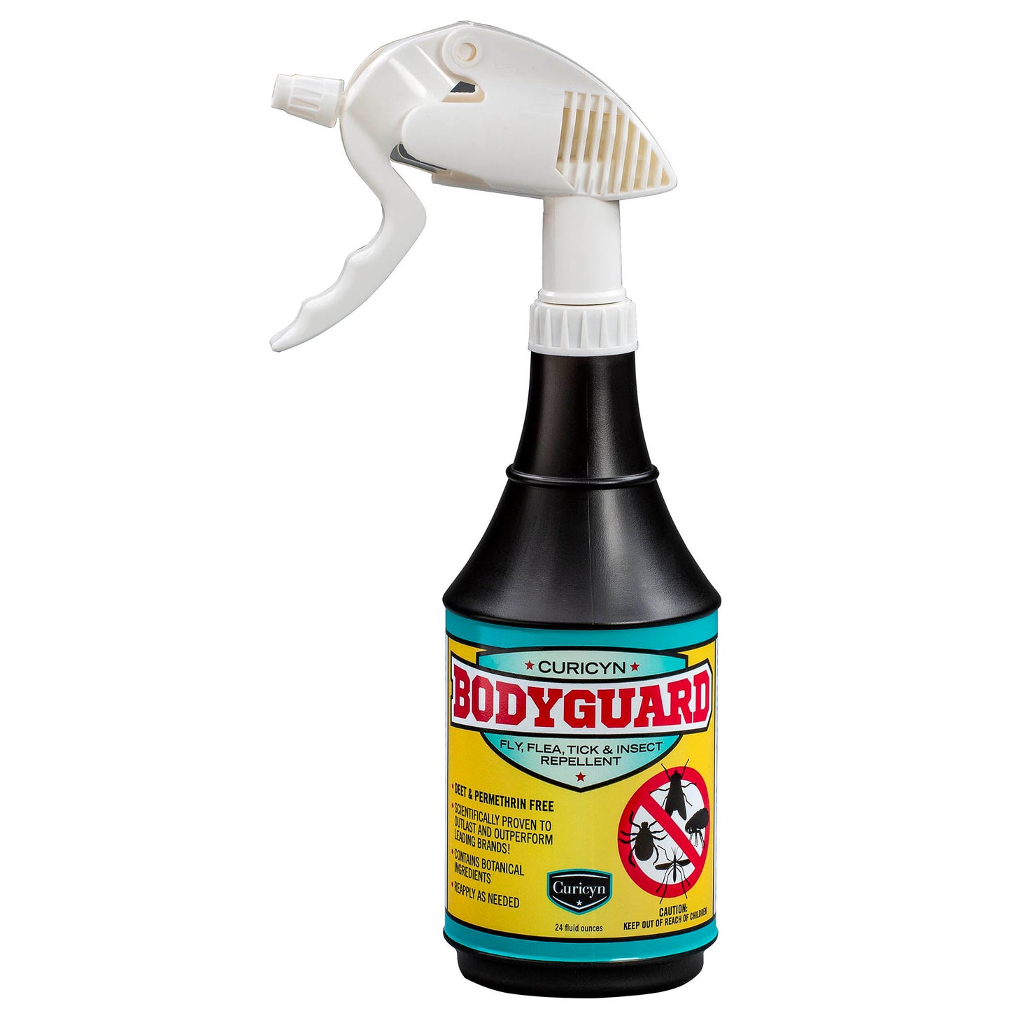 curicyn's bodyguard fly, flea, tick and insect repellent, 24 oz
