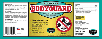 Curicyn's Bodyguard Fly, Flea, Tick and Insect Repellent, 24 oz