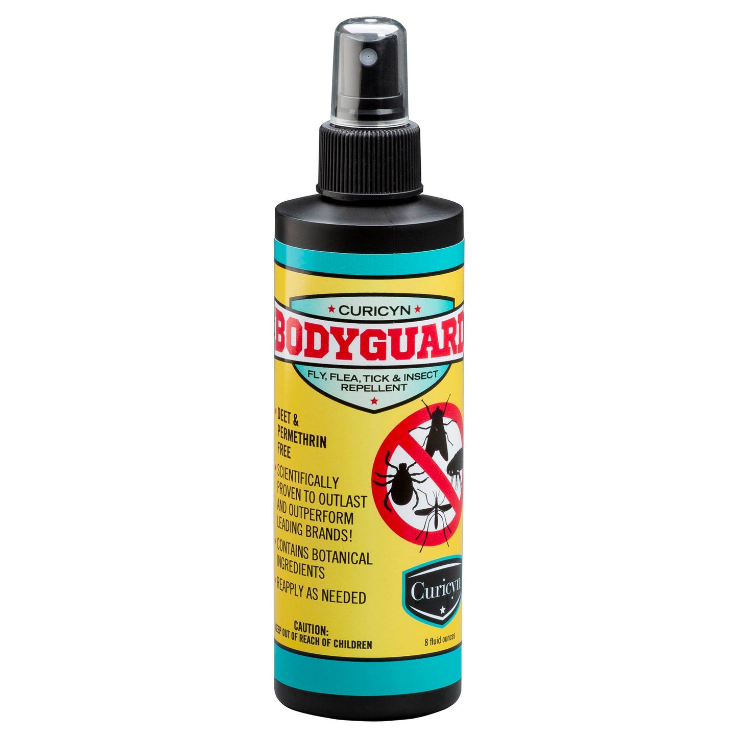 curicyn's bodyguard fly, flea, tick and insect repellent, 8 oz
