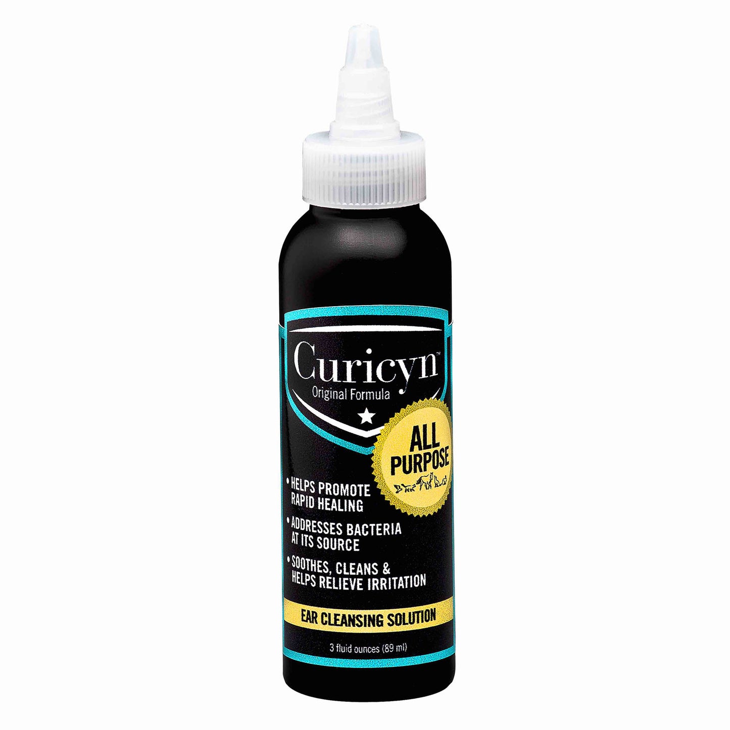 curicyn ear cleansing solution, 3 oz bottle