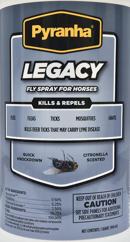 Pyranha Legacy Sweat Proof Fly Spray, 32 oz