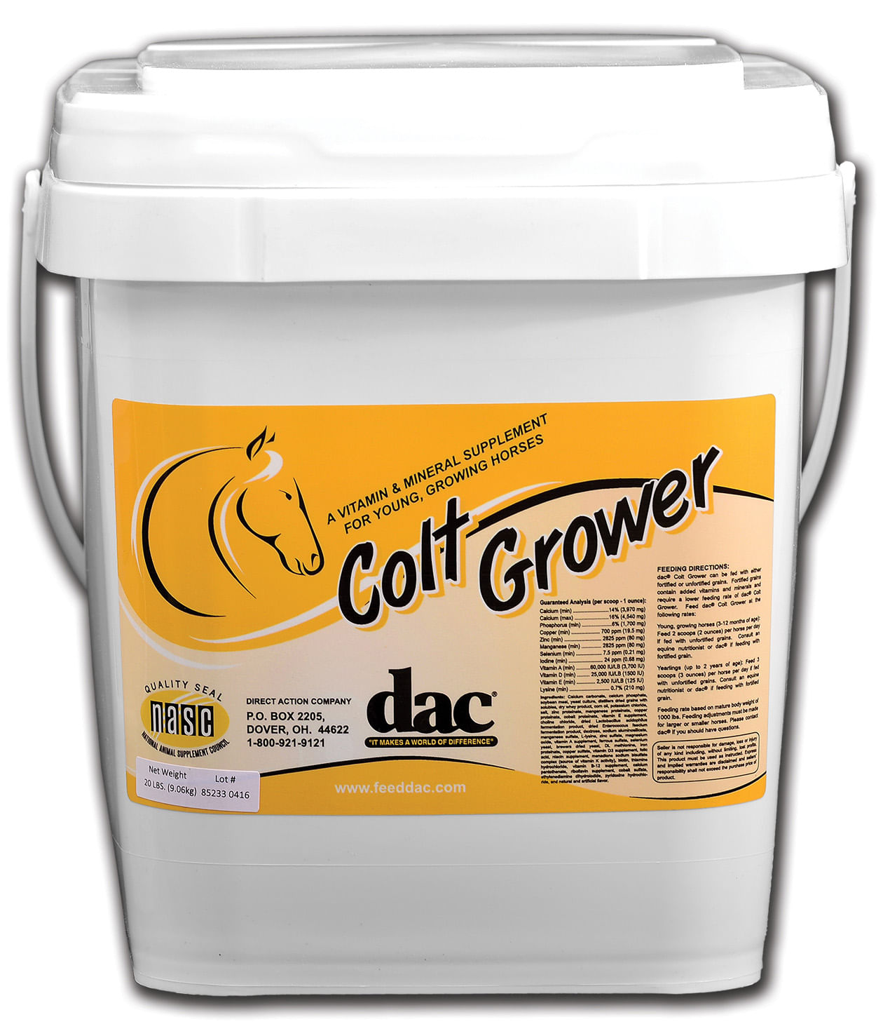 dac colt grower, 20 lb