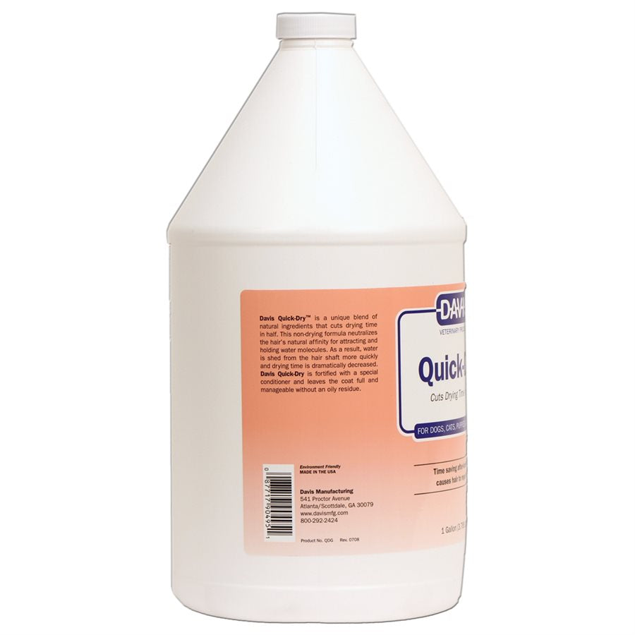 davis quick-dry spray 1 gl – fast-drying conditioner for manageable coats