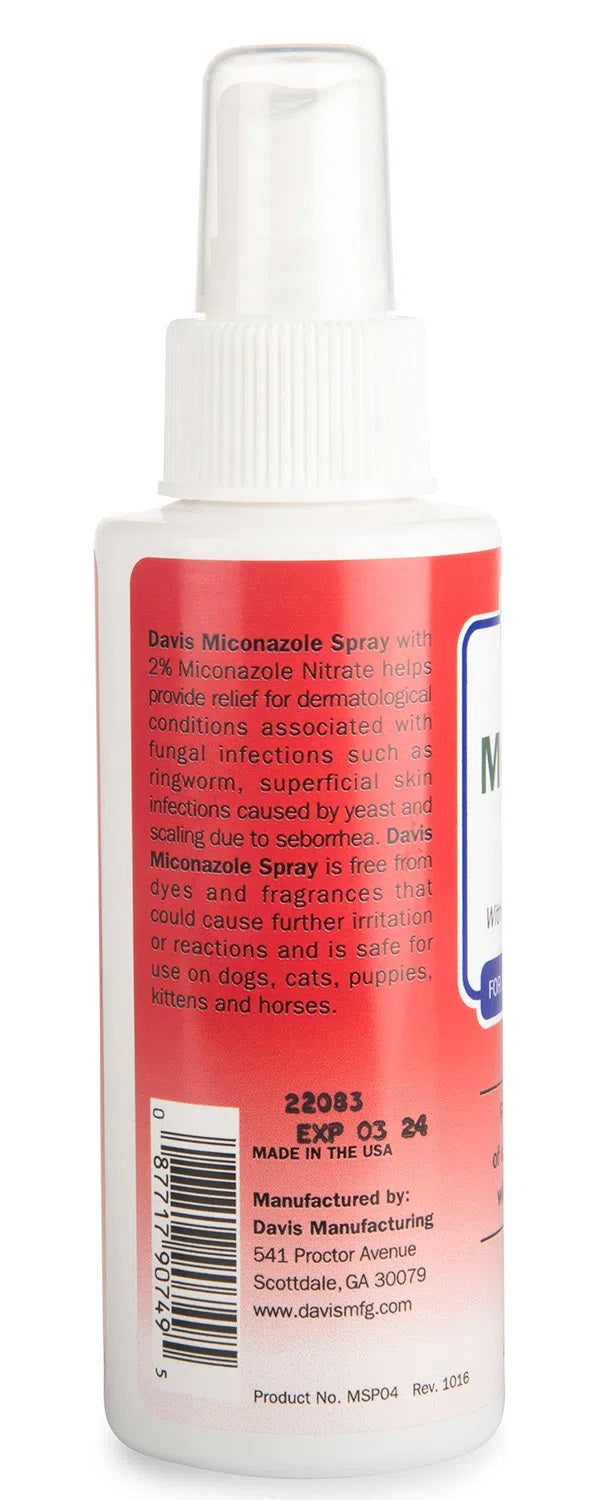 davis miconazole spray 2% miconazole nitrate, 4 oz