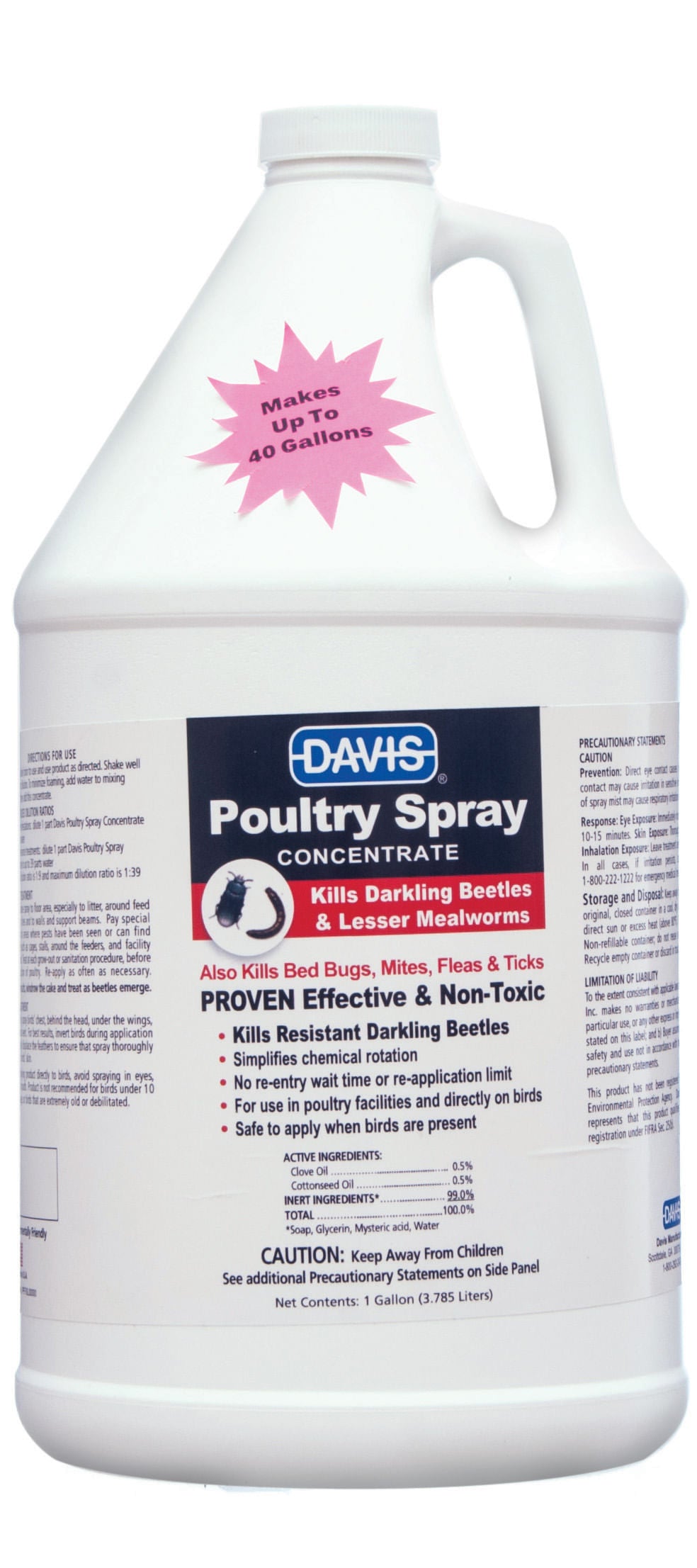davis poultry spray concentrate, gallon