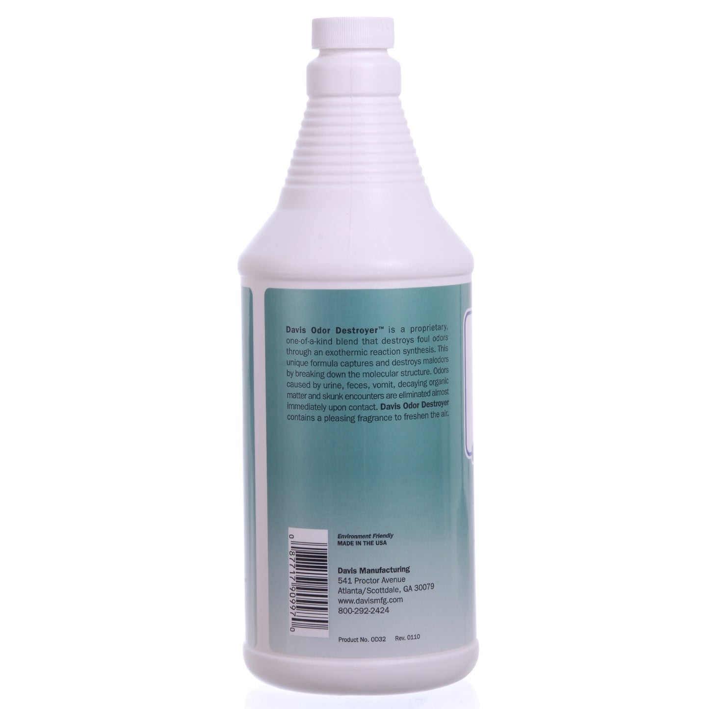 davis pet odor destroyer 32 oz – eliminate urine, feces, skunk & more