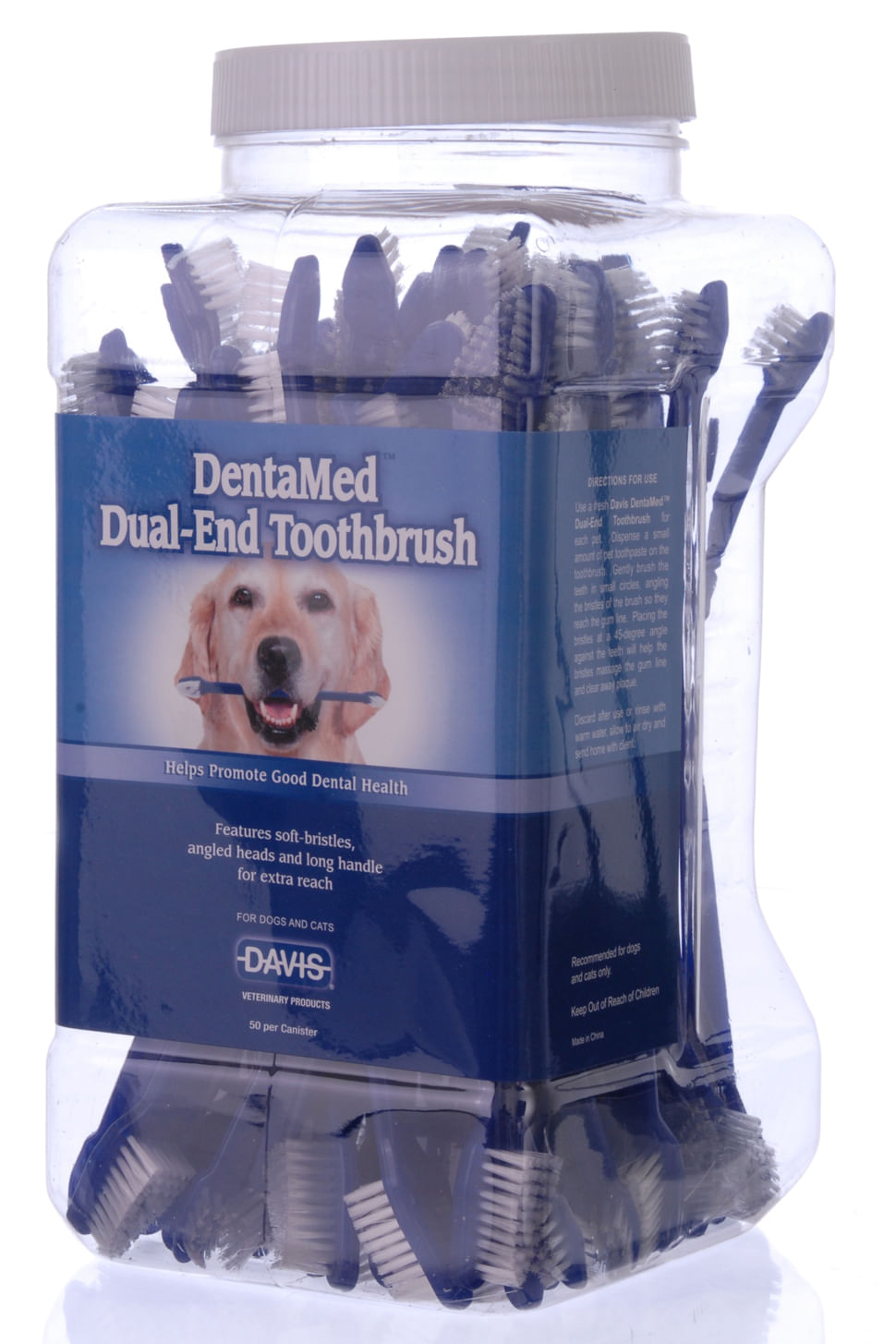 denta med dual end toothbrush 50ct