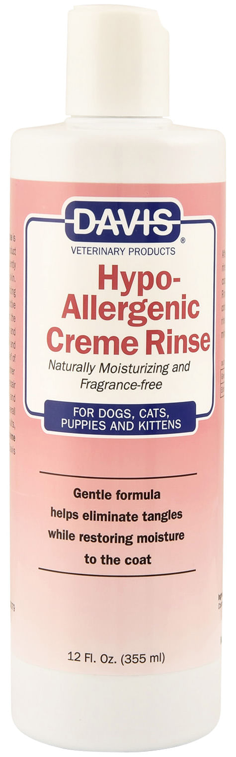 davis hypoallergenic crème rinse - 12 oz.