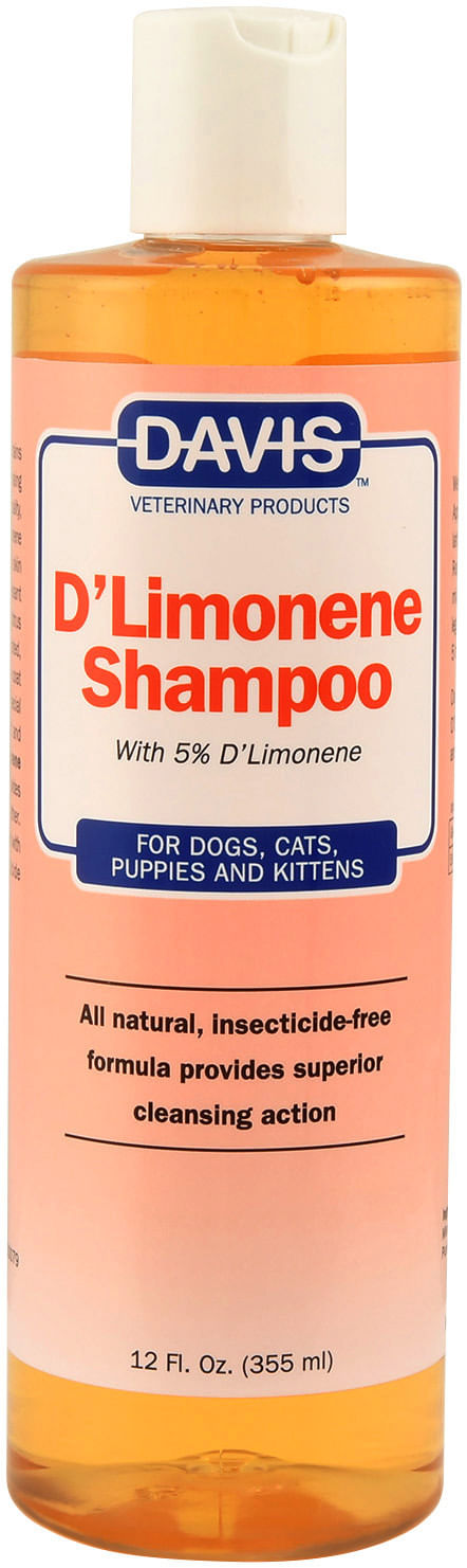 davis d'limonene pet shampoo 12oz –  deep cleaning with natural orange peel extract