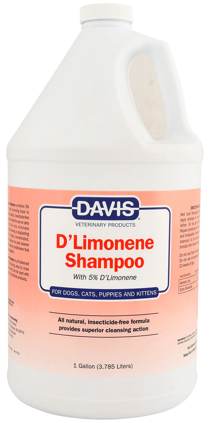 davis d'limonene pet shampoo 1 gl –  deep cleaning with natural orange peel extract