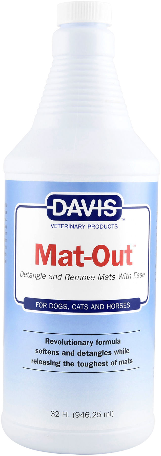 davis mat-out 32oz – powerful detangler for mats & tangles in pets & horses