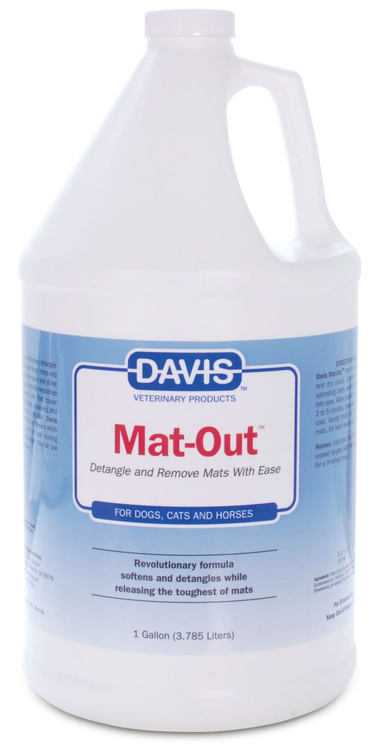 Davis Mat-Out 1GL – Powerful Detangler for Mats & Tangles in Pets & Horses