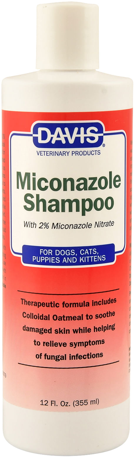 Davis Miconazole Shampoo 12oz – 2% Miconazole for Fungal Relief & Moisture for Pets