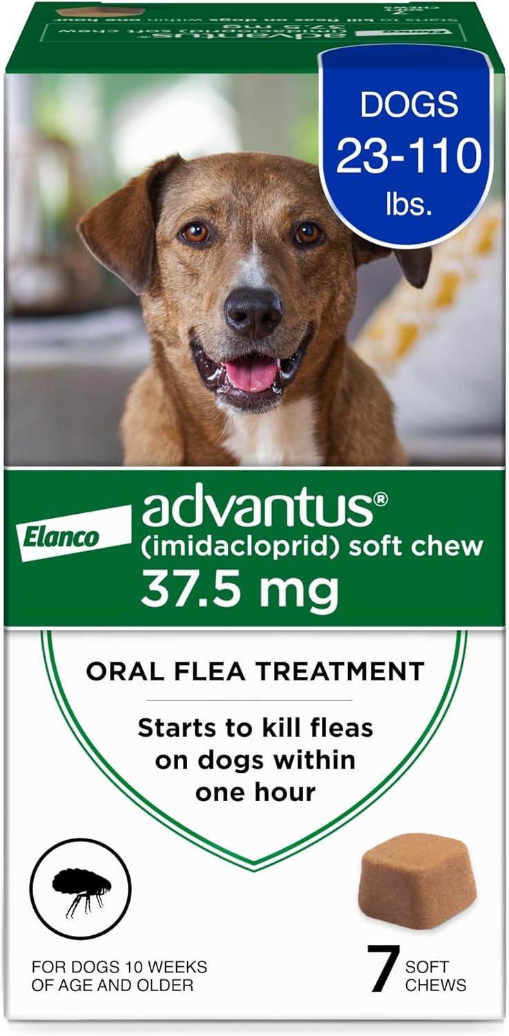 advantus soft chew for dogs 23-110 lb, 37.5mg, 7 count