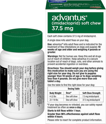 Advantus Soft Chew for Dogs 23-110 lb, 37.5mg, 7 count