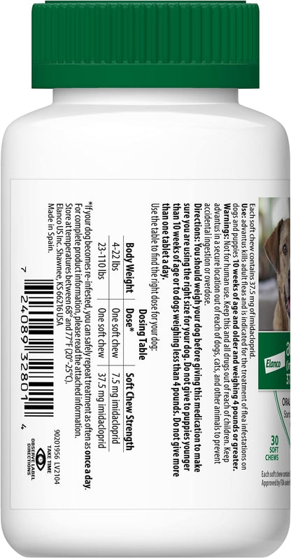 Advantus Soft Chew for Dogs 23-110 lb, 37.5 mg, 30 count