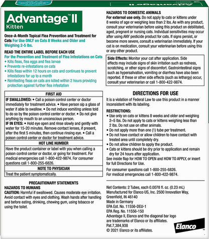 Advantage II for Kittens 2-5 lb, 2 pack