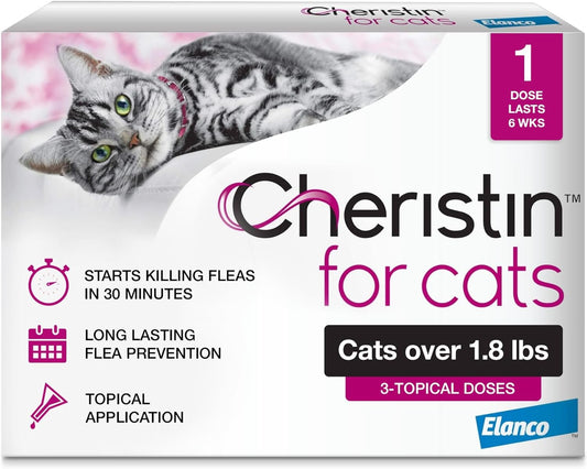 Cheristin Topical Flea Treatment for Cats, 3ct