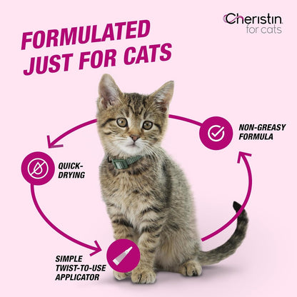 Cheristin Topical Flea Treatment for Cats, 3ct
