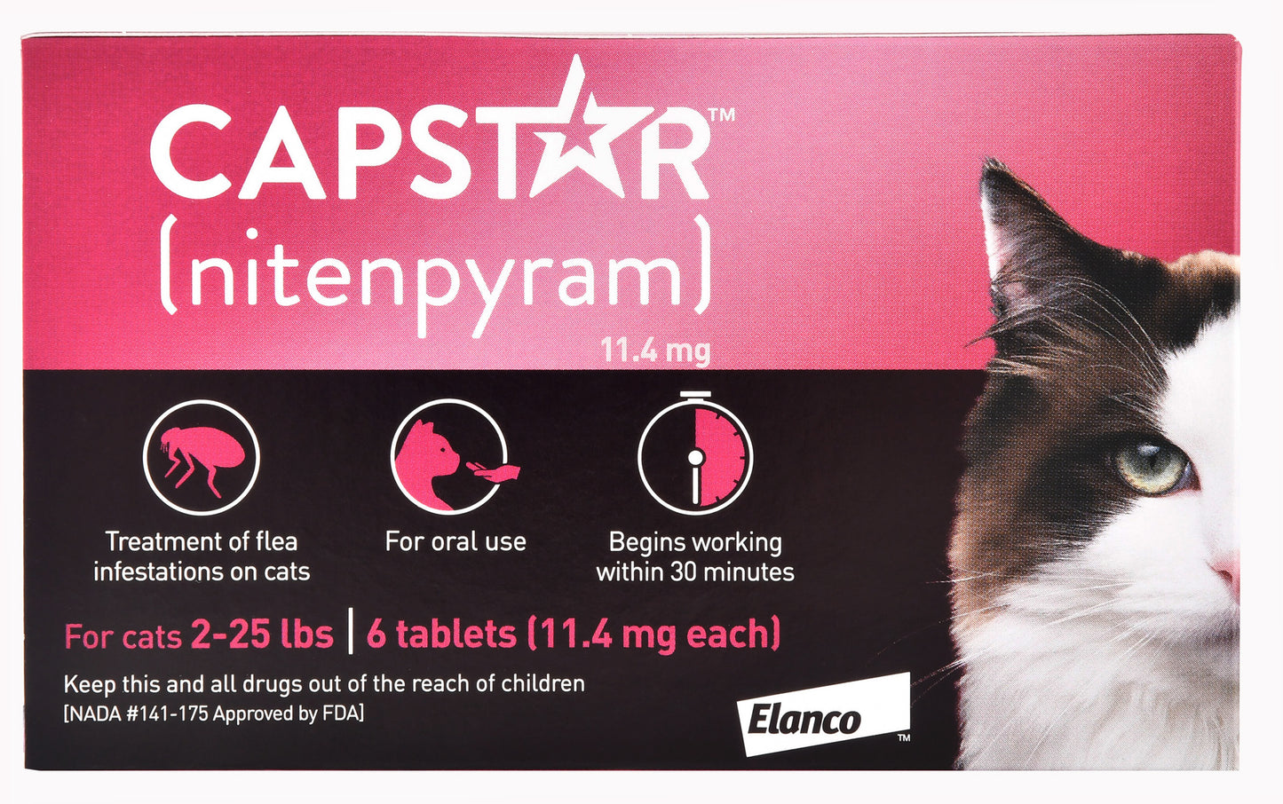 capstar flea tablet for cats, 6 count