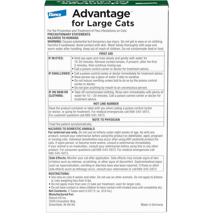 Advantage for Large Cats  2pk