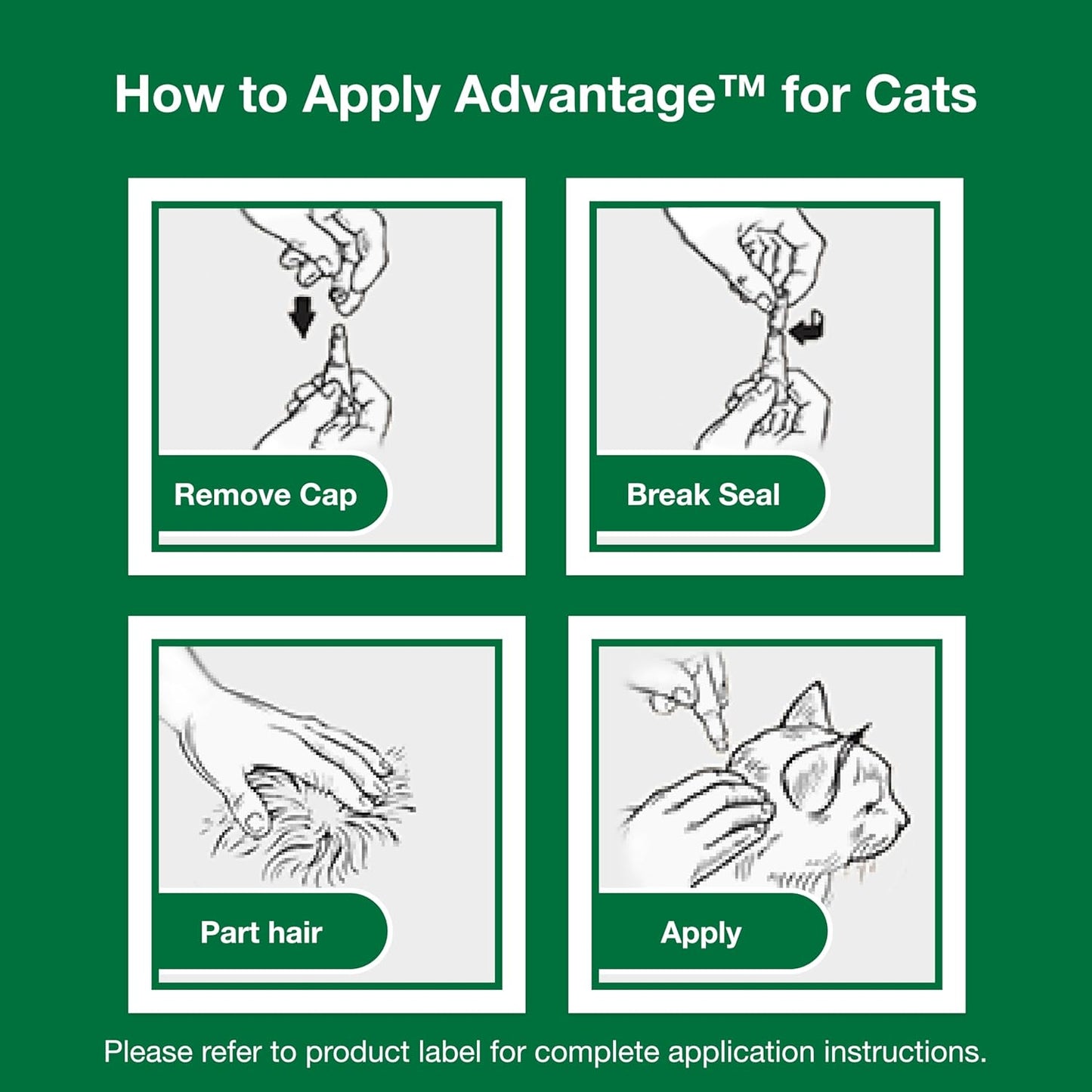 advantage for large cats  2pk