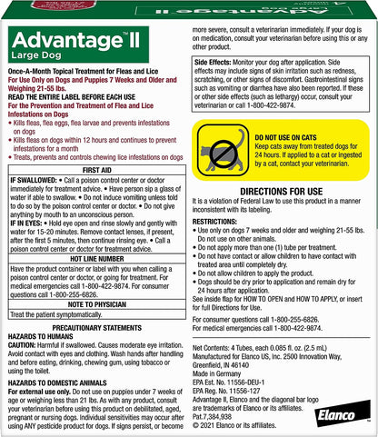 Advantage Dogs 21-55lb - 4pk