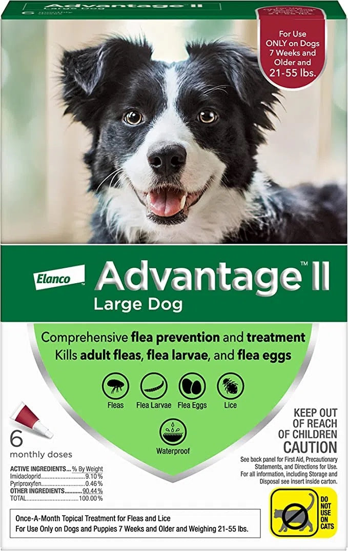 advantage for dogs 21-55lb - 6pk