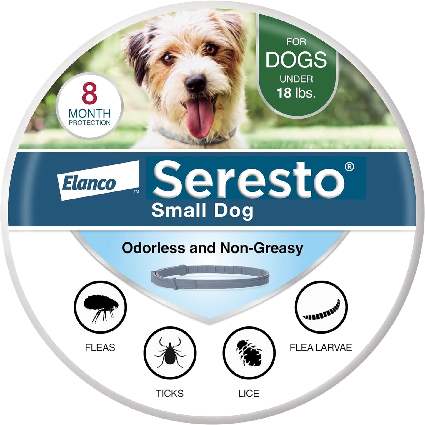 seresto flea and tick collar, small dogs