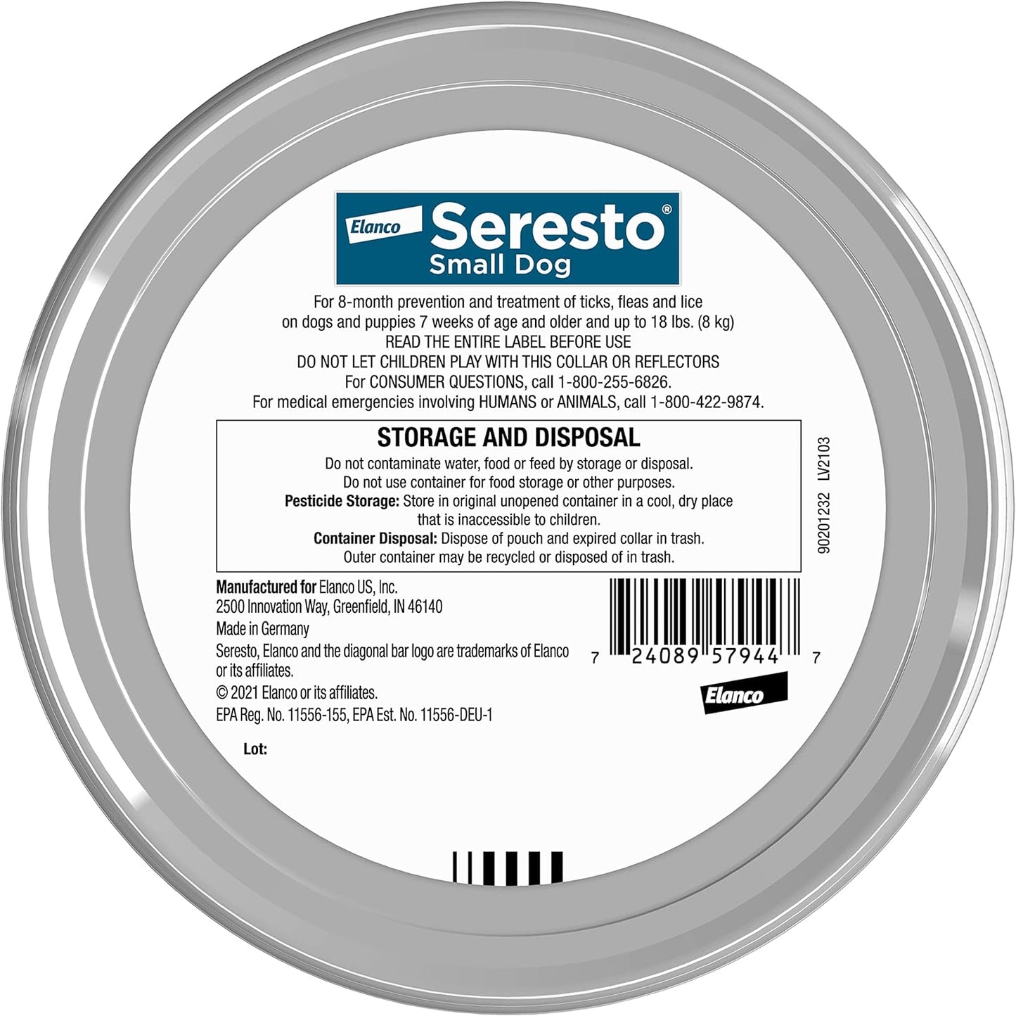seresto flea and tick collar, small dogs
