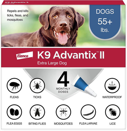 K9 Advantix II, Dogs 55 lbs & Over, 2 pack