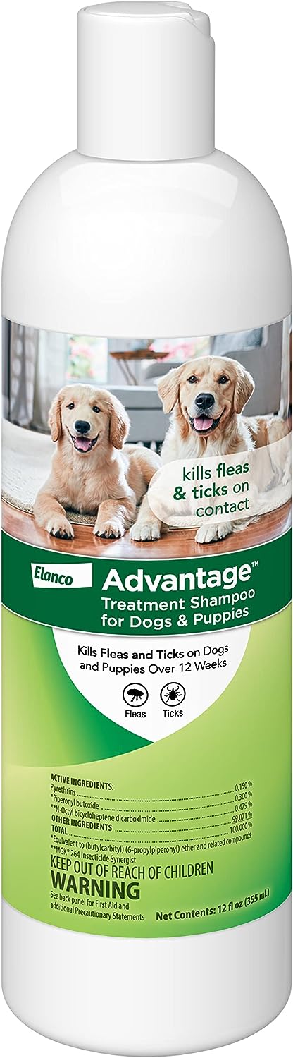 advantage treatment shampoo, dog/pup, 12 oz