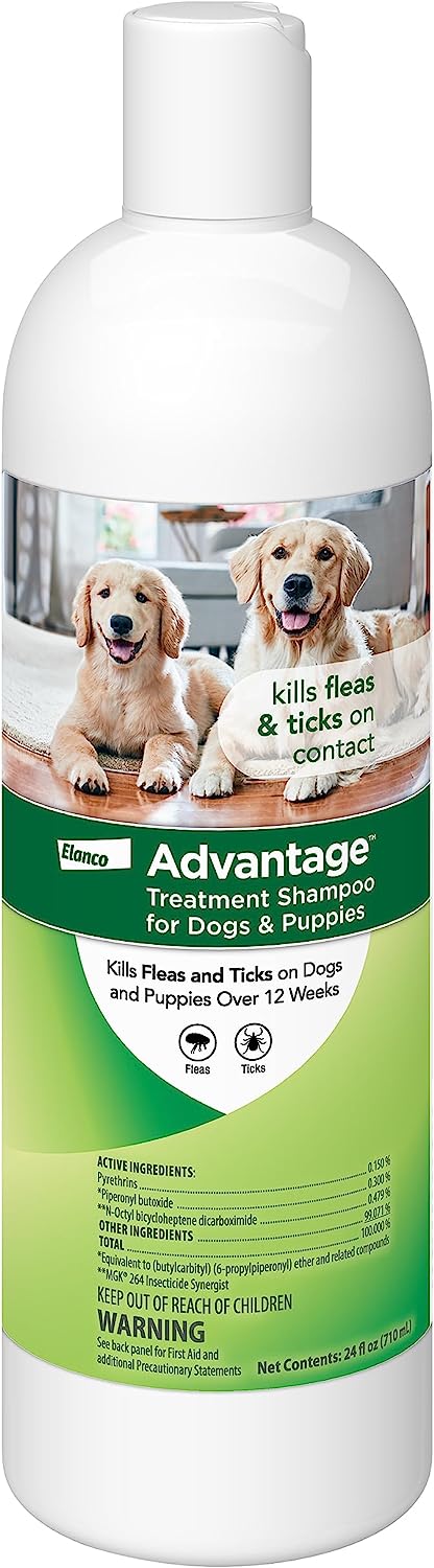 advantage treatment shampoo, dog/pup, 24 oz