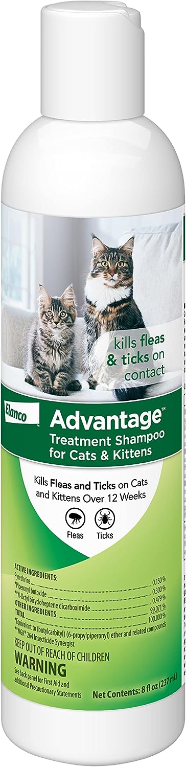 advantage treatment shampoo, cat/kitten, 8 oz