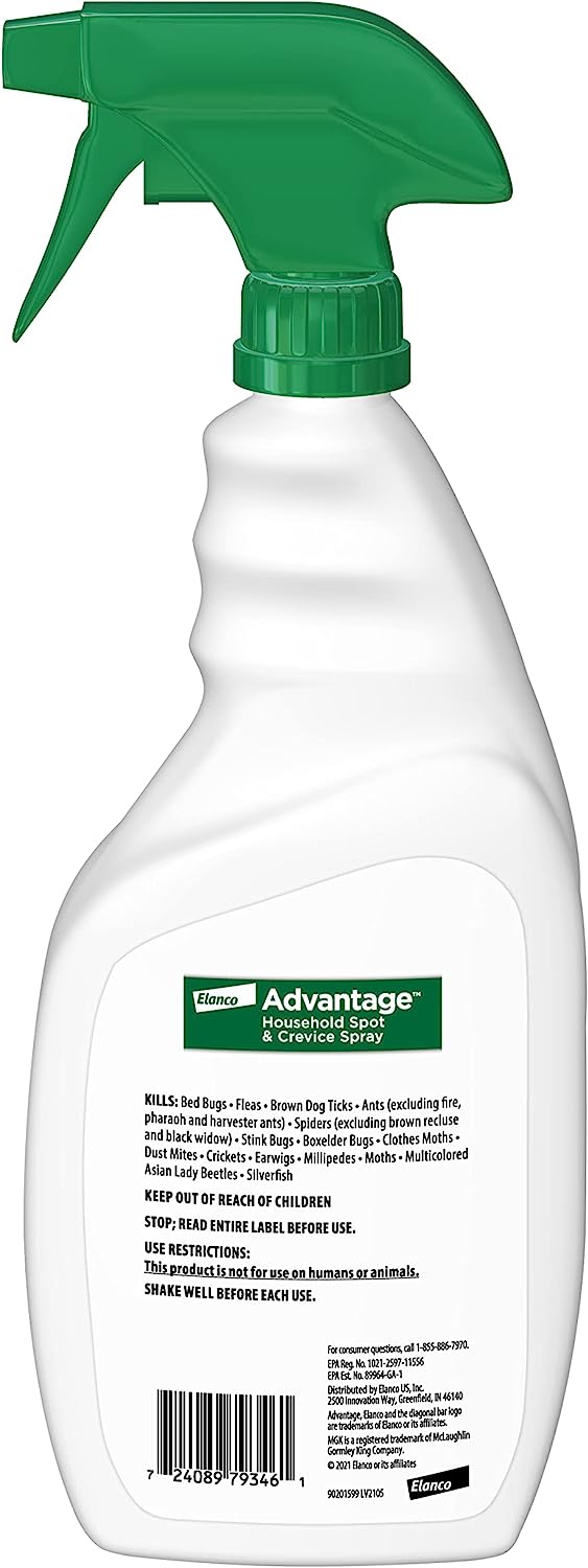 advantage household spot & crevice spray, 24 oz