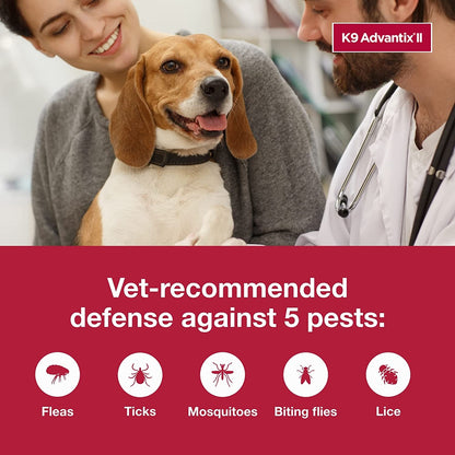 K9 Advantix II, Dogs 4-10 lbs, 4 pack (Updated Weight)